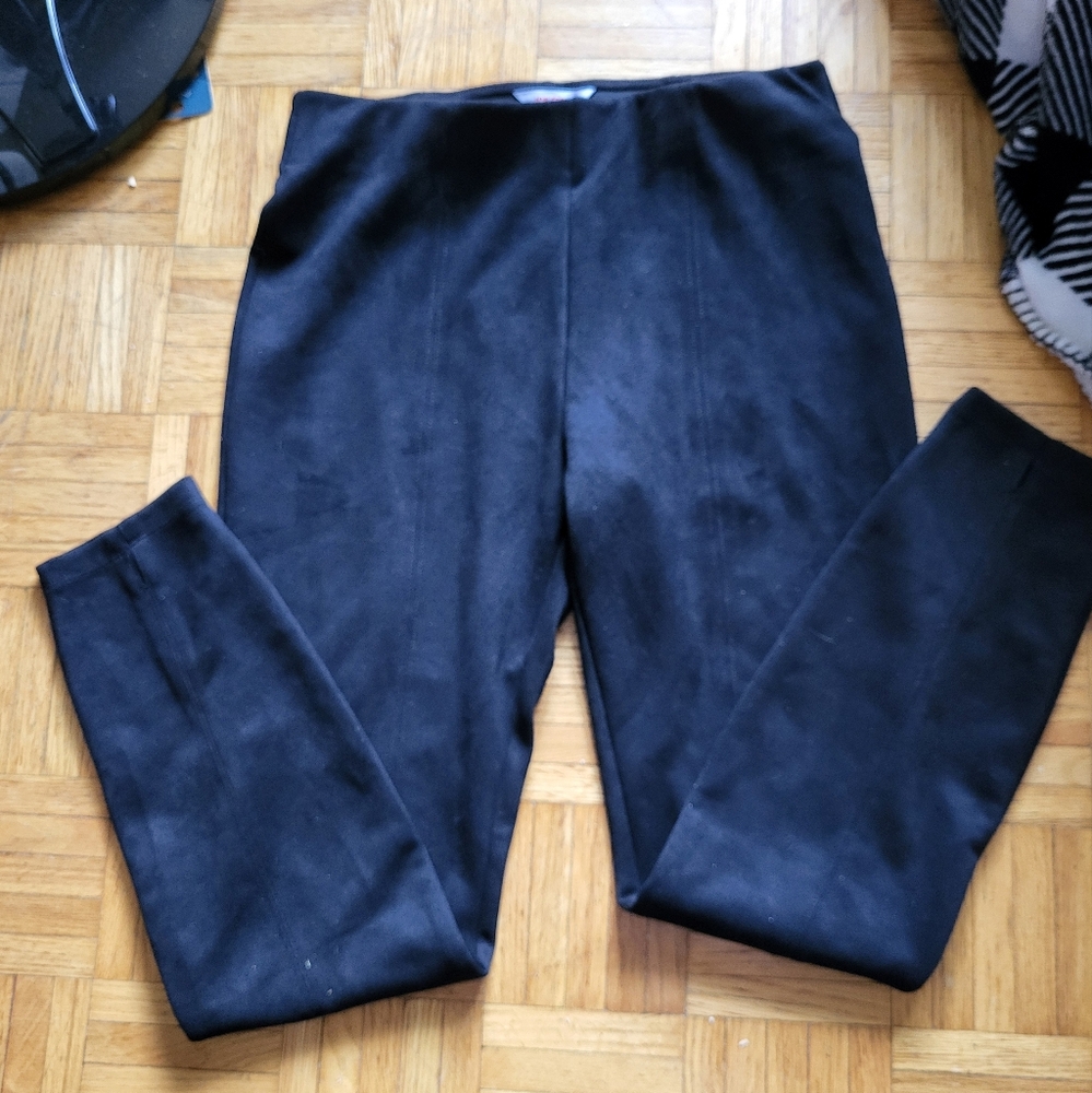 Joe Fresh Faux Suede Leggings | Black | Size Small